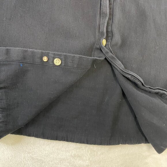 Hot Leathers Men's 'Shredder Skull' Black Sleeveless Denim Button Down Vest - Picture 5 of 8